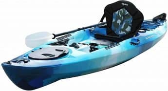Kajikia Best Beginner&rsquo;s Guide Sit-On-Top Recreational Fishing Kayak